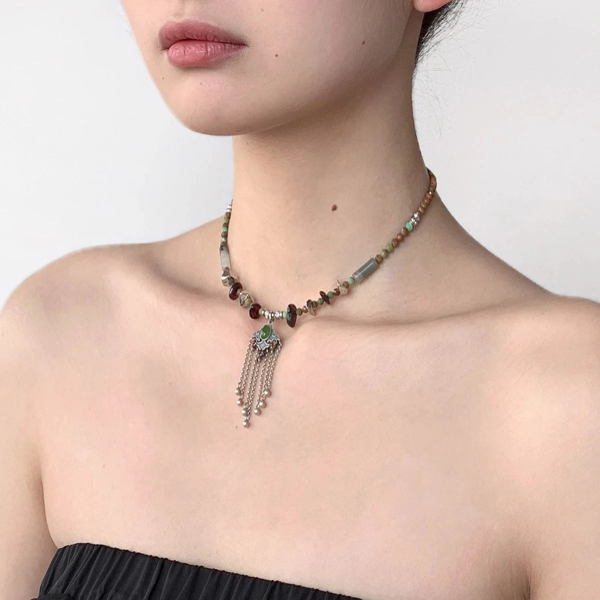 Blossoming Spring Ruyi Necklace