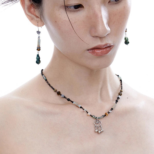 Tibetan Energy: Suzhou Vintage Handcrafted Agate Necklace