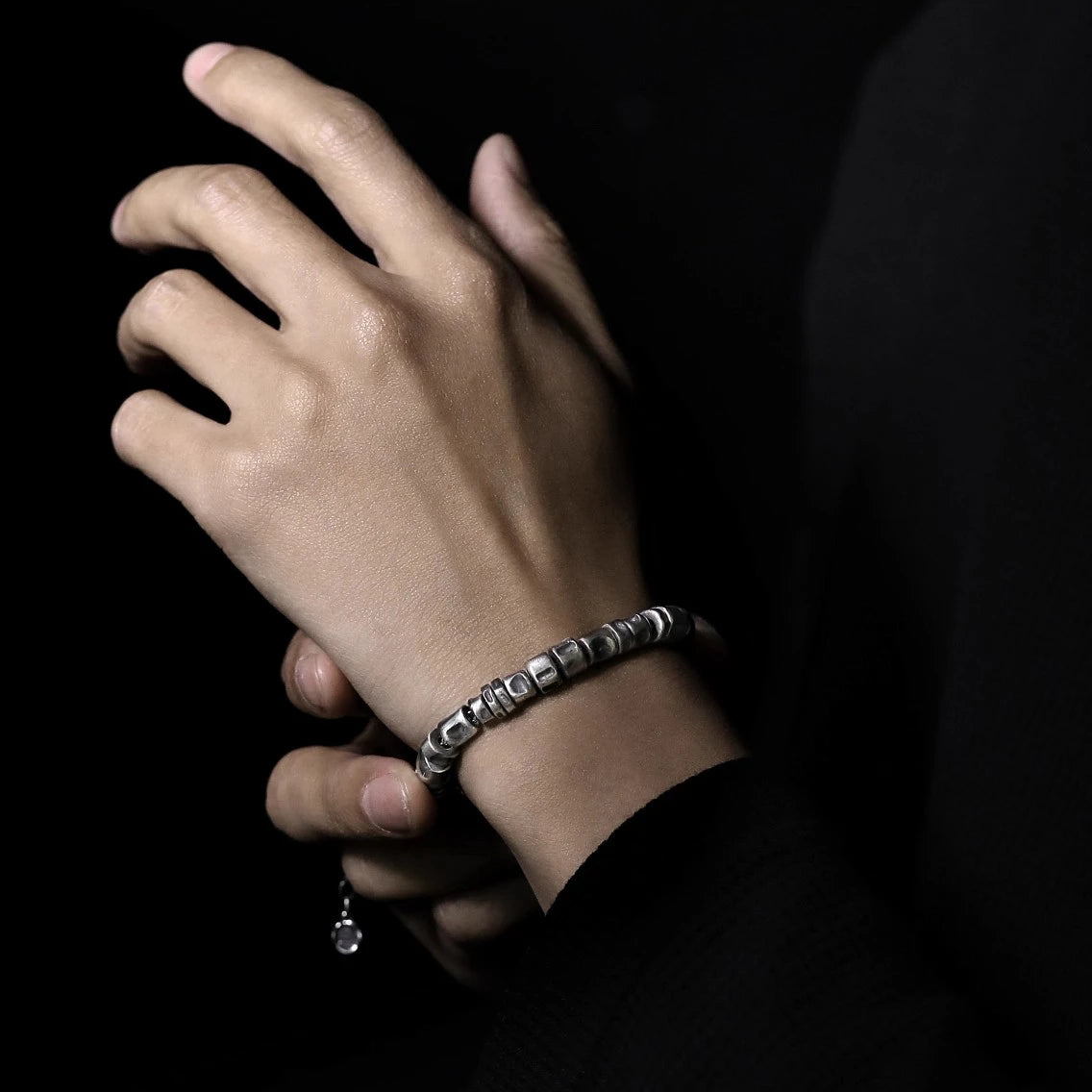 Sterling Silver Coiled Men's Bracelet