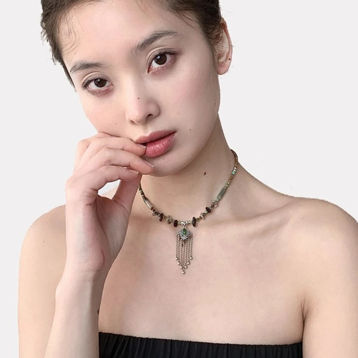 Blossoming Spring Ruyi Necklace