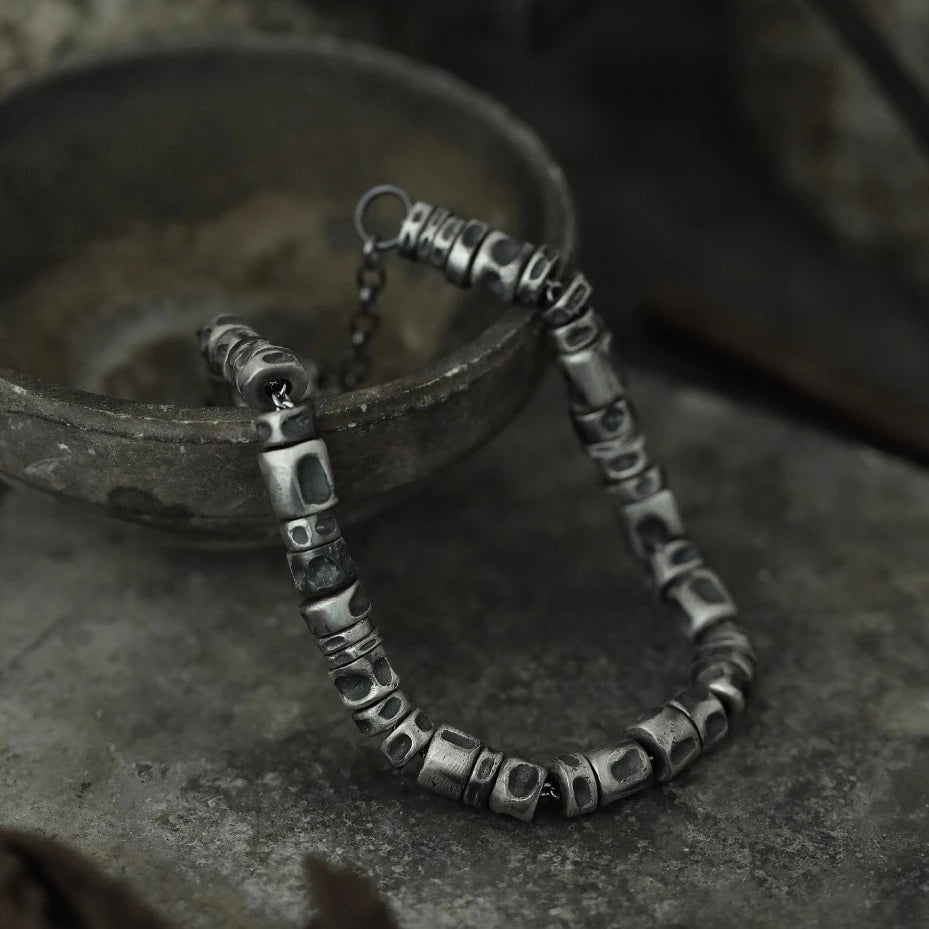 Sterling Silver Coiled Men's Bracelet